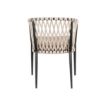 Πολυθρόνα Κήπου ArteLibre HOWICK Γκρι/Μαύρο Αλουμίνιο/Ύφασμα 56x61x78cm - Image 4