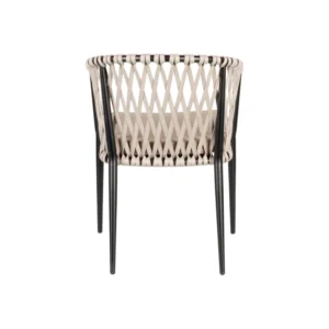 Πολυθρόνα Κήπου ArteLibre HOWICK Γκρι/Μαύρο Αλουμίνιο/Ύφασμα 56x61x78cm - Image 4