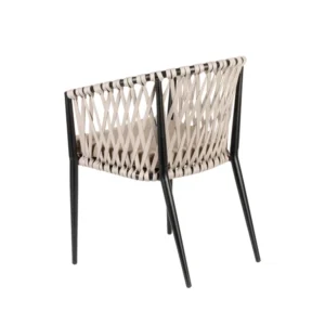 Πολυθρόνα Κήπου ArteLibre HOWICK Γκρι/Μαύρο Αλουμίνιο/Ύφασμα 56x61x78cm - Image 5