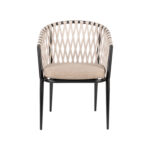 Πολυθρόνα Κήπου ArteLibre HOWICK Γκρι/Μαύρο Αλουμίνιο/Ύφασμα 56x61x78cm - Image 8