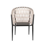 Πολυθρόνα Κήπου ArteLibre HOWICK Γκρι/Μαύρο Αλουμίνιο/Ύφασμα 56x61x78cm - Image 9