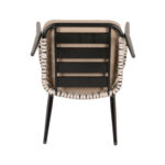 Πολυθρόνα Κήπου ArteLibre HOWICK Γκρι/Μαύρο Αλουμίνιο/Ύφασμα 56x61x78cm - Image 10