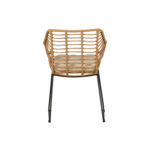 Πολυθρόνα Κήπου ArteLibre KALAMBO Φυσικό/Μαύρο Αλουμίνιο/Rattan 56x57x81cm - Image 4