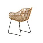 Πολυθρόνα Κήπου ArteLibre KALAMBO Φυσικό/Μαύρο Αλουμίνιο/Rattan 56x57x81cm - Image 5