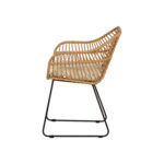 Πολυθρόνα Κήπου ArteLibre KALAMBO Φυσικό/Μαύρο Αλουμίνιο/Rattan 56x57x81cm - Image 6