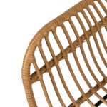 Πολυθρόνα Κήπου ArteLibre KALAMBO Φυσικό/Μαύρο Αλουμίνιο/Rattan 56x57x81cm - Image 10