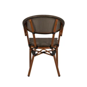 Πολυθρόνα Κήπου ArteLibre DALILA Καφέ/Μπαμπού Αλουμίνιο/Ύφασμα 57x57x82cm - Image 4