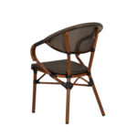 Πολυθρόνα Κήπου ArteLibre DALILA Καφέ/Μπαμπού Αλουμίνιο/Ύφασμα 57x57x82cm - Image 5