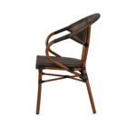 Πολυθρόνα Κήπου ArteLibre DALILA Καφέ/Μπαμπού Αλουμίνιο/Ύφασμα 57x57x82cm - Image 6