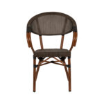 Πολυθρόνα Κήπου ArteLibre DALILA Καφέ/Μπαμπού Αλουμίνιο/Ύφασμα 57x57x82cm - Image 8