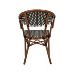 Πολυθρόνα Κήπου ArteLibre MUTUMA Λευκό/Μαύρο/Μπαμπού Αλουμίνιο/Rattan 57x60x82cm - Image 4