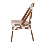 Καρέκλα Κήπου ArteLibre MUTARAZI Λευκό/Κόκκινο/Μπαμπού Αλουμίνιο/Rattan 50x57x85cm - Image 6