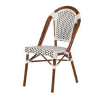 Καρέκλα Κήπου ArteLibre MUTARAZI Λευκό/Μαύρο Αλουμίνιο/Rattan 50x57x85cm - Image 7