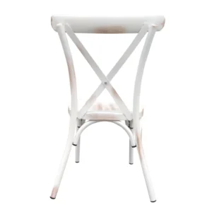 Καρέκλα Κήπου ArteLibre CHAD Λευκό Αντικέ Αλουμίνιο 44x52x87cm - Image 4