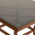 Τραπέζι Κήπου ArteLibre ANGOLA Μπαμπού Αλουμίνιο/Γυαλί 80x80x75cm - Image 5