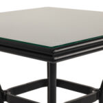 Τραπέζι Κήπου ArteLibre ANGOLA Μαύρο Αλουμίνιο/Γυαλί 80x80x75cm - Image 4