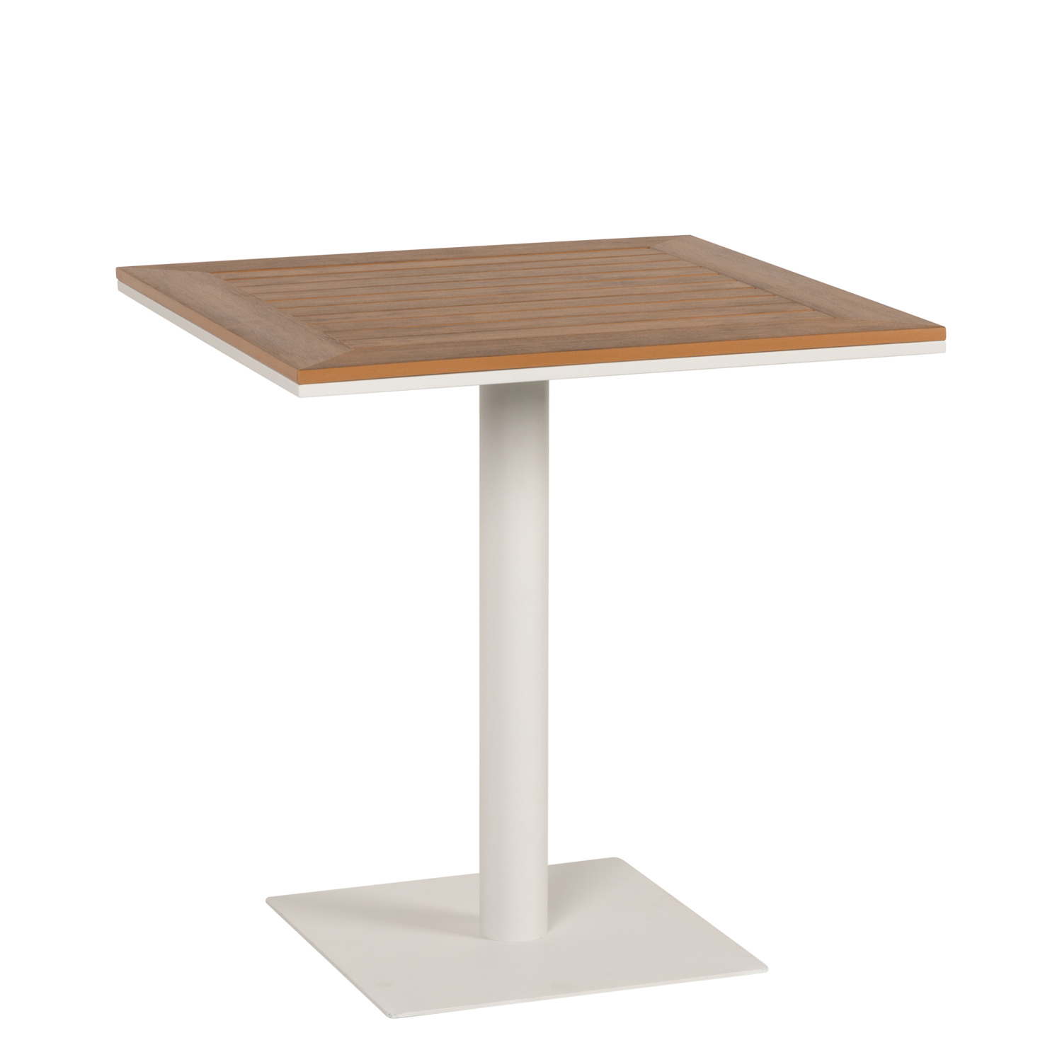 Τραπέζι Κήπου ArteLibre NAMIBIA Λευκό/Καρυδί Αλουμίνιο/Ξύλο 70x70x72cm Τραπέζι Κήπου ArteLibre NAMIBIA Λευκό/Καρυδί Αλουμίνιο/Ξύλο 70x70x72cm