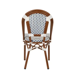 Καρέκλα Κήπου ArteLibre MUTARAZI Λευκό/Μπλε Αλουμίνιο/Rattan 50x57x85cm - Image 4