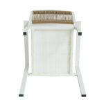 Πολυθρόνα Κήπου ArteLibre HORUS Λευκό/Καφέ Αλουμίνιο/Rattan 56x58x83cm - Image 5