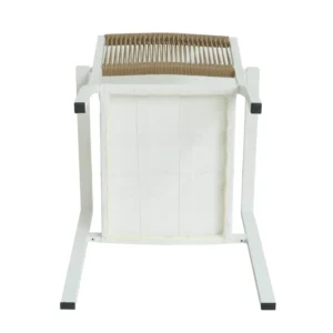 Πολυθρόνα Κήπου ArteLibre HORUS Λευκό/Καφέ Αλουμίνιο/Rattan 56x58x83cm - Image 9