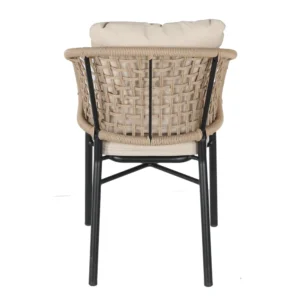 Πολυθρόνα Κήπου ArteLibre ANHUR Με Μαξιλάρια Μαύρο/Καφέ Αλουμίνιο/Rattan 60x58x84cm - Image 10