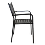 Πολυθρόνα Κήπου ArteLibre MONTU Μαύρο Μέταλλο 54x51x84cm - Image 2