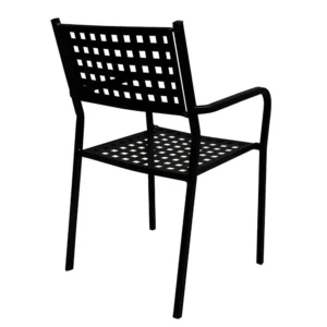 Πολυθρόνα Κήπου ArteLibre MONTU Μαύρο Μέταλλο 54x51x84cm - Image 3