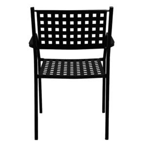 Πολυθρόνα Κήπου ArteLibre MONTU Μαύρο Μέταλλο 54x51x84cm - Image 4