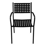 Πολυθρόνα Κήπου ArteLibre MONTU Μαύρο Μέταλλο 54x51x84cm - Image 5