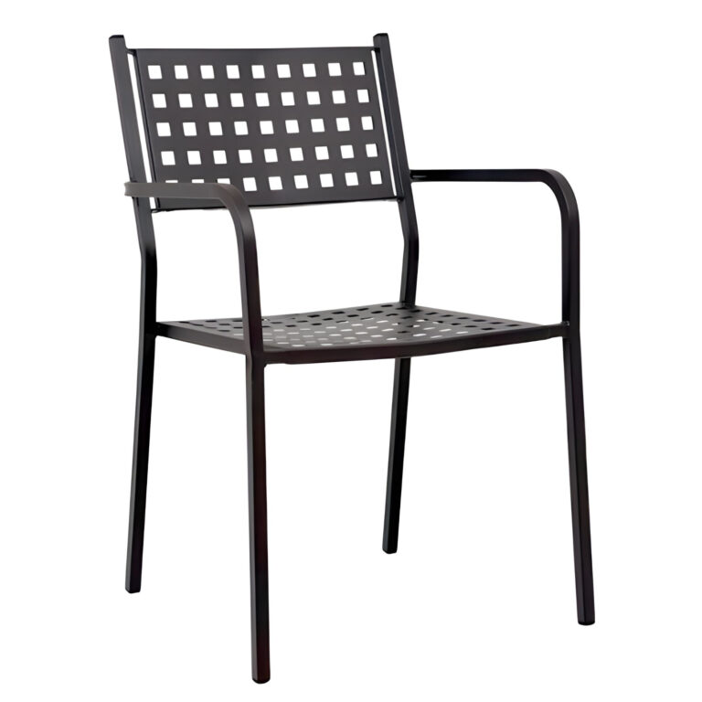 Πολυθρόνα Κήπου ArteLibre MONTU Μαύρο Μέταλλο 54x51x84cm