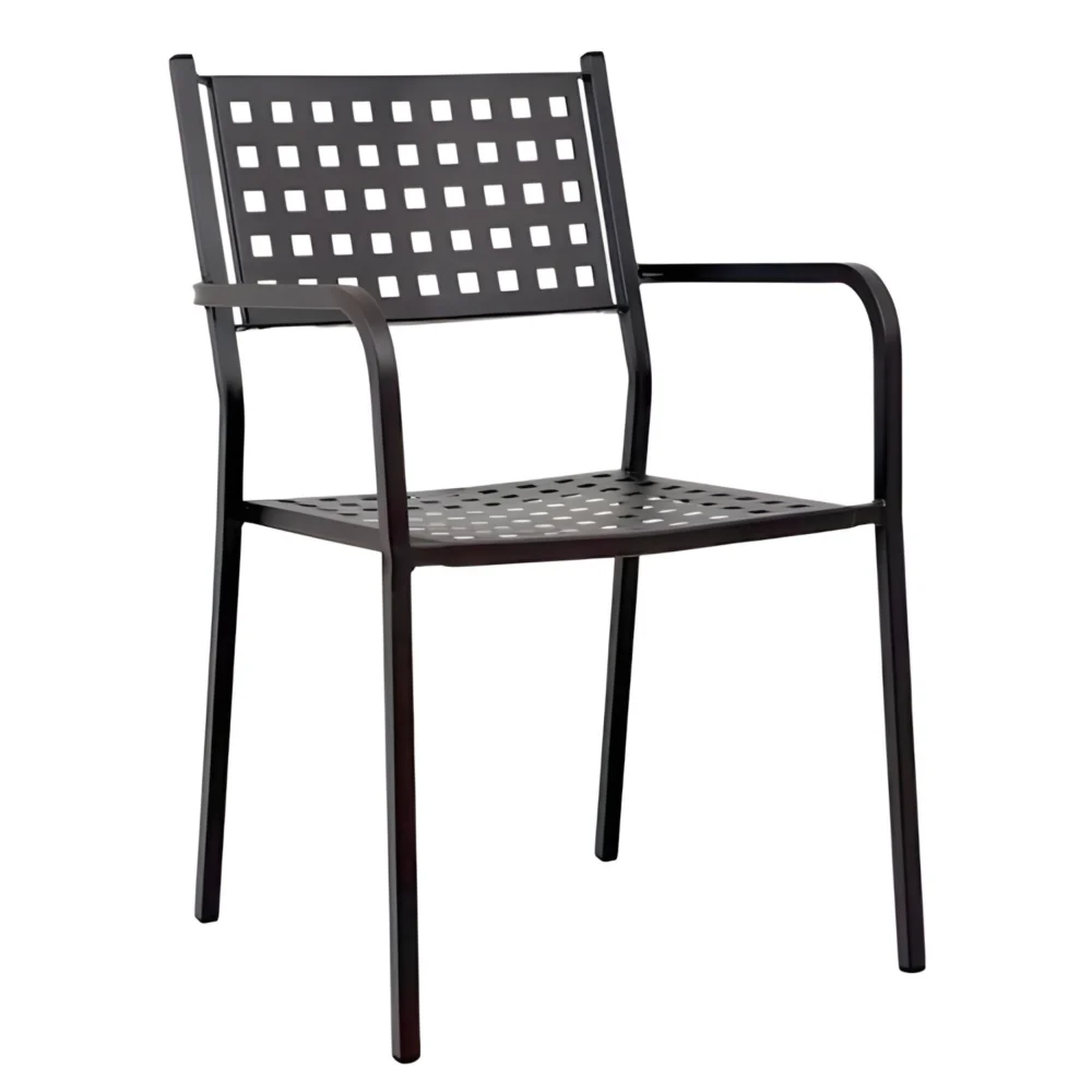 Πολυθρόνα Κήπου ArteLibre MONTU Μαύρο Μέταλλο 54x51x84cm Πολυθρόνα Κήπου ArteLibre MONTU Μαύρο Μέταλλο 54x51x84cm