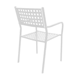 Πολυθρόνα Κήπου ArteLibre MONTU Λευκό Μέταλλο 54x51x84cm - Image 3