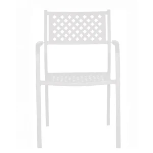Πολυθρόνα Κήπου ArteLibre MONTU Λευκό Μέταλλο 54x51x84cm - Image 5