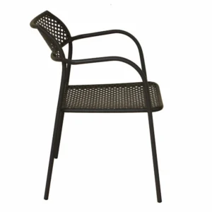 Πολυθρόνα Κήπου ArteLibre SOBEK Μαύρο Μέταλλο 55x57x76cm - Image 2