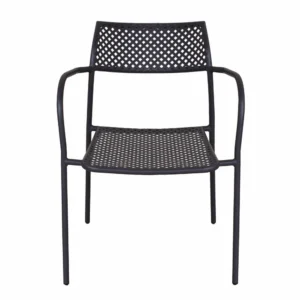 Πολυθρόνα Κήπου ArteLibre SOBEK Μαύρο Μέταλλο 55x57x76cm - Image 3