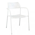 Πολυθρόνα Κήπου ArteLibre SOBEK Λευκό Μέταλλο 55x57x76cm