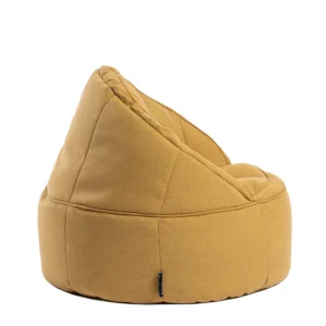 Πουφ Πολυθρόνα ArteLibre LINDE Κίτρινο Ύφασμα 70x75cm - Image 3