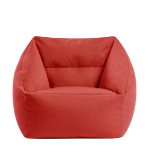 Πουφ Πολυθρόνα ArteLibre MAZIA Κόκκινο Ύφασμα 64x64x66.5cm