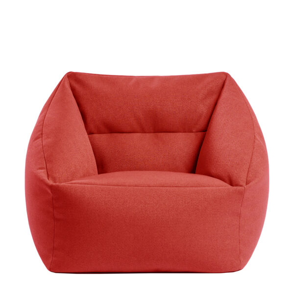 Πουφ Πολυθρόνα ArteLibre MAZIA Κόκκινο Ύφασμα 64x64x66.5cm