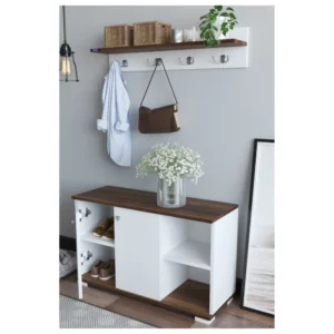 Έπιπλο Εισόδου ArteLibre FURAHA Καρυδί Μοριοσανίδα 90x33x52.2cm - Image 2