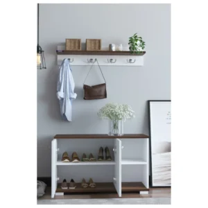 Έπιπλο Εισόδου ArteLibre FURAHA Καρυδί Μοριοσανίδα 90x33x52.2cm - Image 3