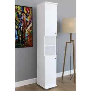 Έπιπλο Εισόδου ArteLibre ELNA Λευκό Μοριοσανίδα 30x35x177cm - Image 2