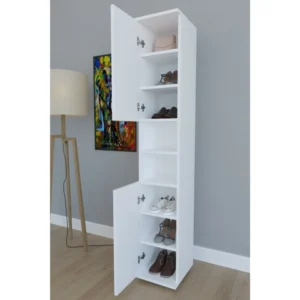 Έπιπλο Εισόδου ArteLibre ELNA Λευκό Μοριοσανίδα 30x35x177cm - Image 3