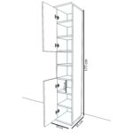 Έπιπλο Εισόδου ArteLibre ELNA Cordoba Μοριοσανίδα 30x35x177cm - Image 5