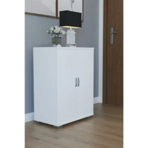 Παπουτσοθήκη ArteLibre MASEGO Λευκό Μοριοσανίδα 35x72x80cm - Image 2