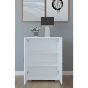 Παπουτσοθήκη ArteLibre MASEGO Λευκό Μοριοσανίδα 35x72x80cm - Image 3