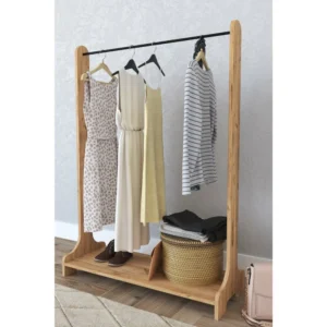 Κρεμάστρα Δαπέδου ArteLibre ORATILE Δρυς Μοριοσανίδα/Μέταλλο 89x35x128cm - Image 2