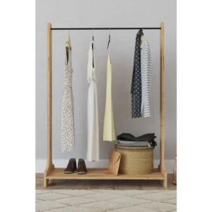 Κρεμάστρα Δαπέδου ArteLibre ORATILE Δρυς Μοριοσανίδα/Μέταλλο 89x35x128cm - Image 3