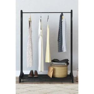 Κρεμάστρα Δαπέδου ArteLibre ORATILE Μαύρο Μοριοσανίδα/Μέταλλο 89x35x128cm - Image 3