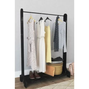 Κρεμάστρα Δαπέδου ArteLibre ORATILE Μαύρο Μοριοσανίδα/Μέταλλο 89x35x128cm - Image 4